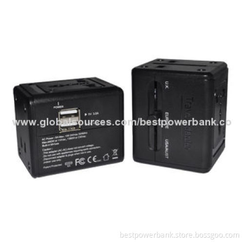 5V/3.5A Multiple Plugs USB Output Home Chargers with UK/US/AU/EU Plug in One Pattern
